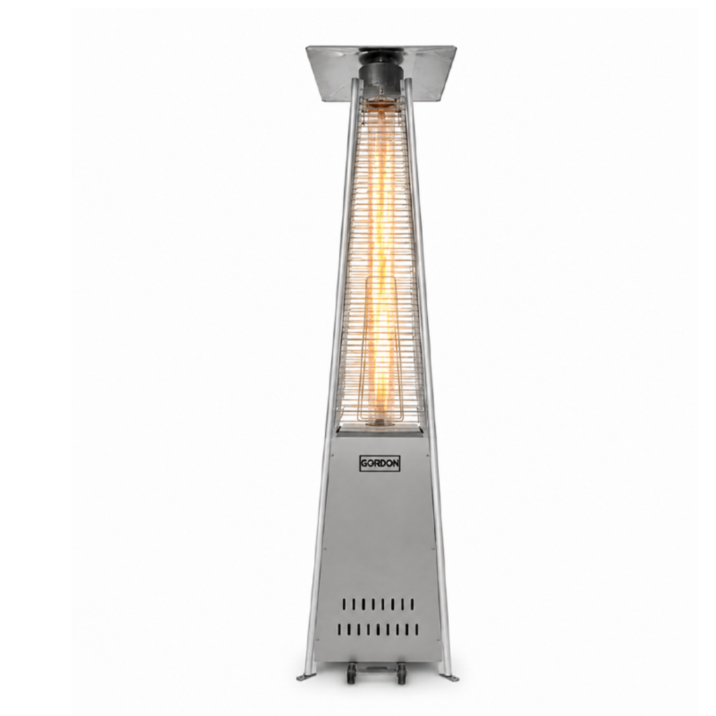Parasol Grzewczy Gazowy Promiennik Ogrzewacz Srebrny 13kW 225cm